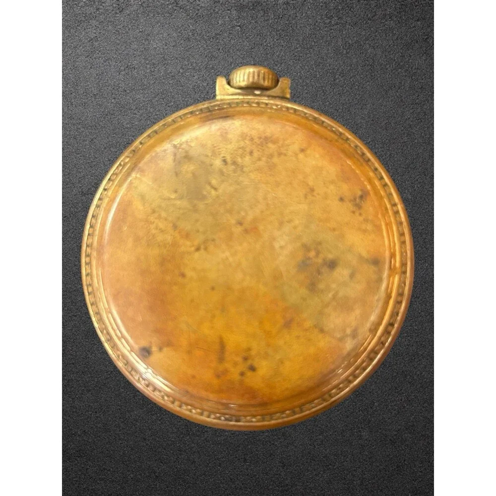 Vintage Elgin Open Face Pocket Watch 12 Size Sub Second Dial (Parts)